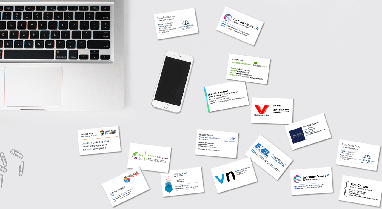 mac programs for business cards