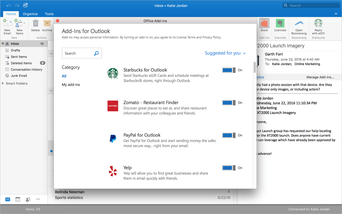 configure outlook for mac to look like pc